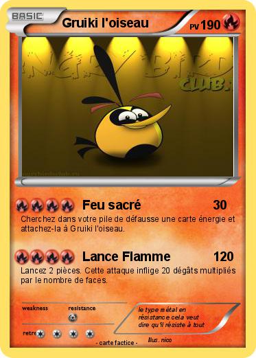 Pokemon Gruiki l'oiseau