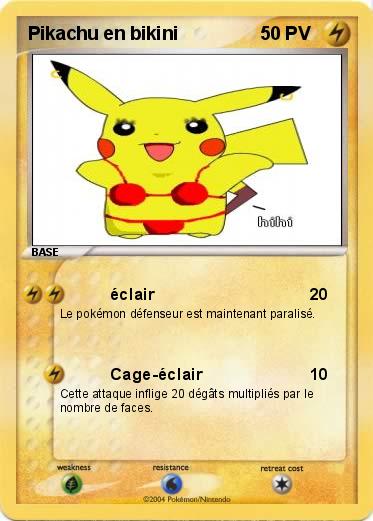 Pokemon Pikachu en bikini