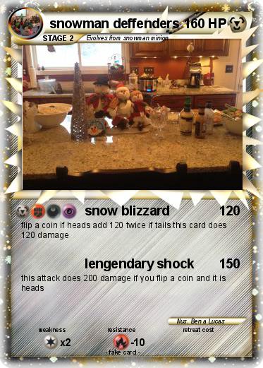 Pokemon snowman deffenders