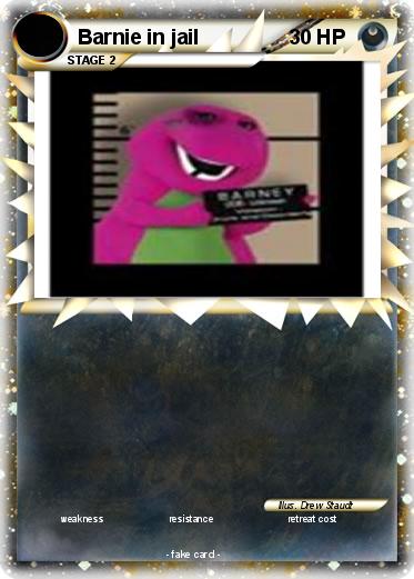 Pokemon Barnie in jail