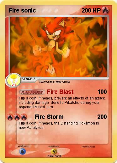 Pokemon Fire sonic