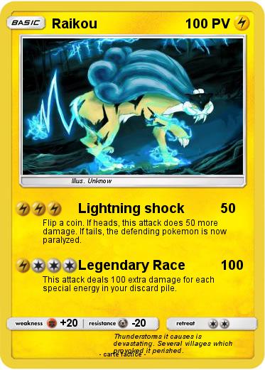 Pokemon Raikou