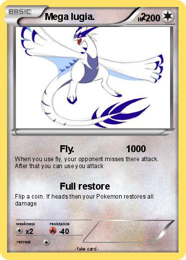Pokemon Mega lugia.                  2
