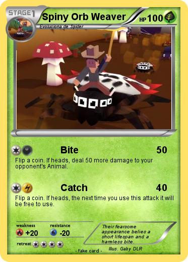 Pokemon Spiny Orb Weaver
