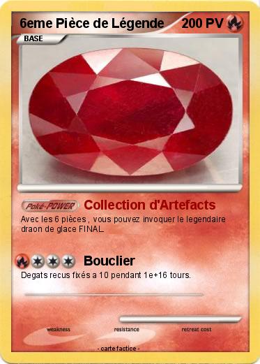 Pokemon 6eme Pièce de Légende