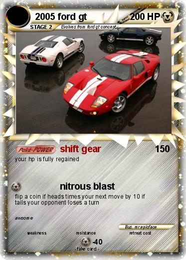 Pokemon 2005 ford gt