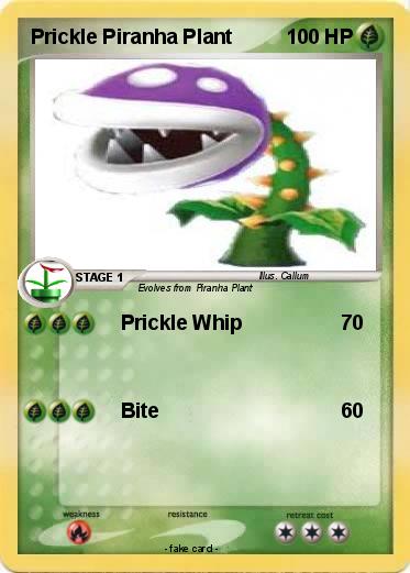 Pokemon Prickle Piranha Plant