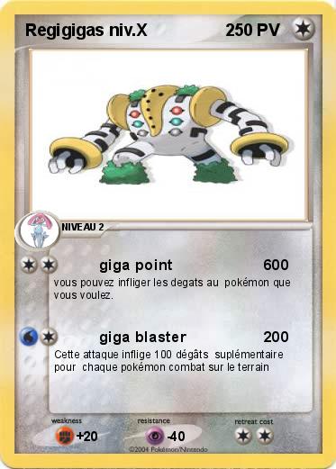 Pokemon Regigigas niv.X                 2            