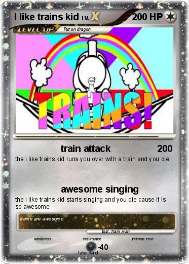 Pokemon I like trains kid