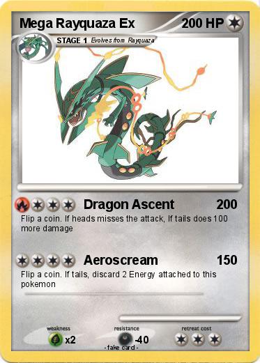 Pokemon Mega Rayquaza Ex