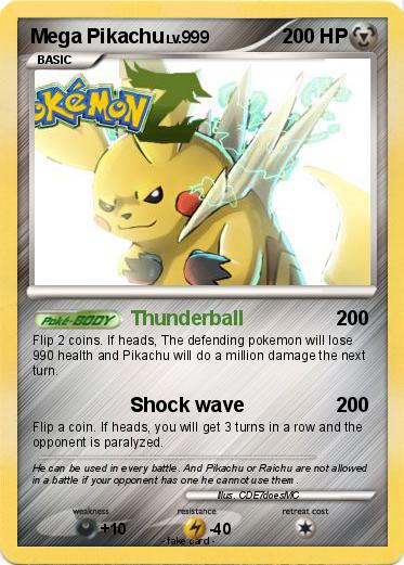Pokemon Mega Pikachu
