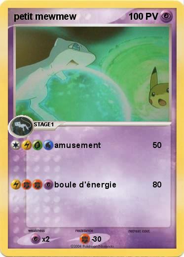 Pokemon petit mewmew