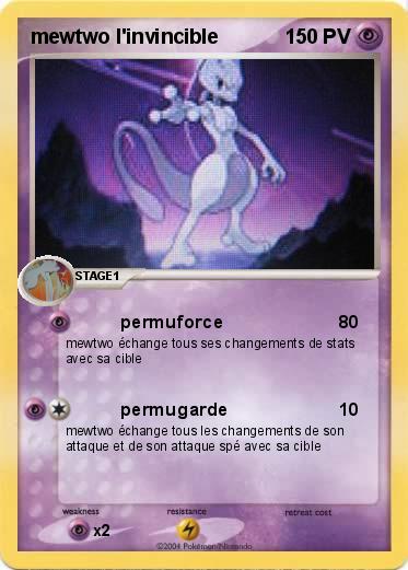 Pokemon mewtwo l'invincible