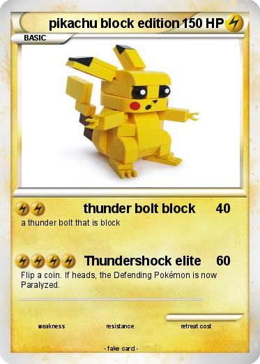 Pokemon pikachu block edition