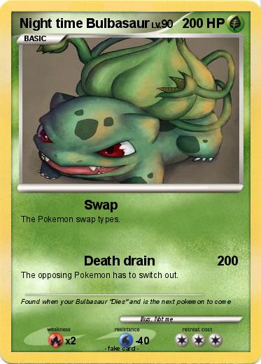 Pokemon Night time Bulbasaur