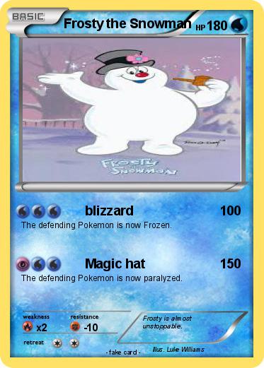 Pokemon Frosty the Snowman