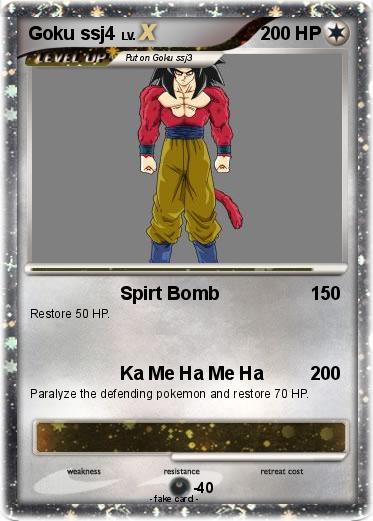 Pokemon Goku ssj4