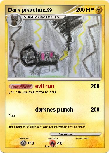 Pokemon Dark pikachu
