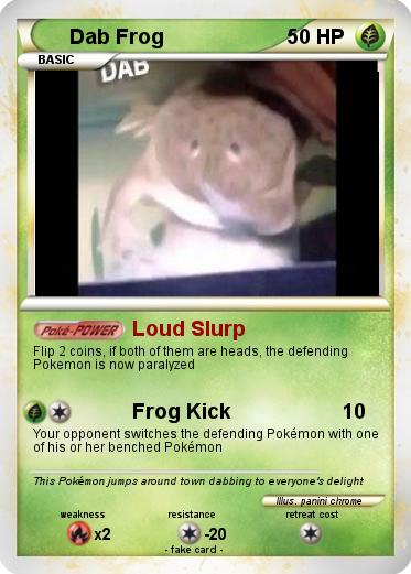 Pokemon Dab Frog