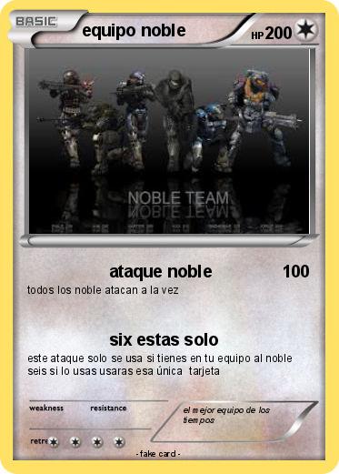 Pokemon equipo noble