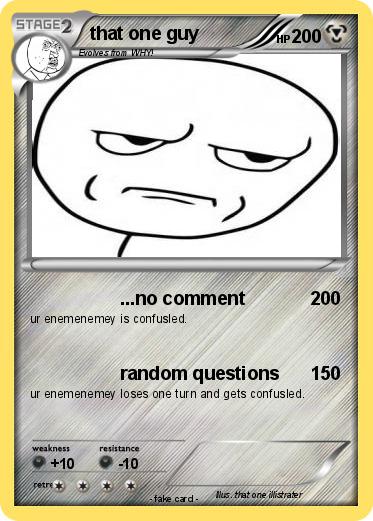 Pokemon that one guy