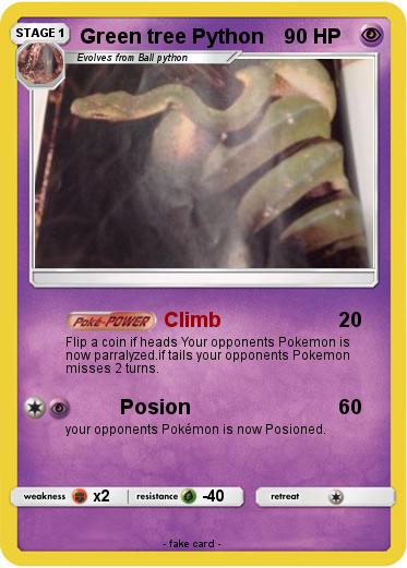 Pokemon Green tree Python