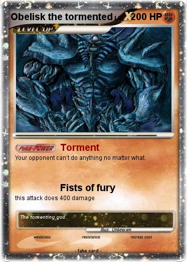 Pokemon Obelisk the tormented