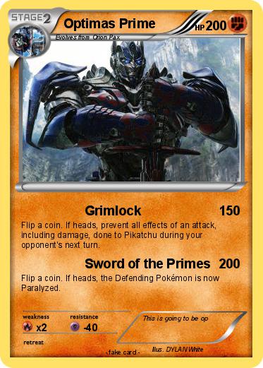 Pokemon Optimas Prime
