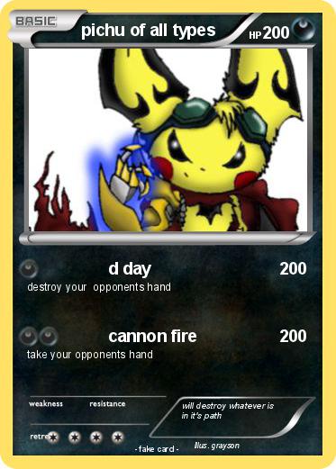 Pokemon pichu of all types