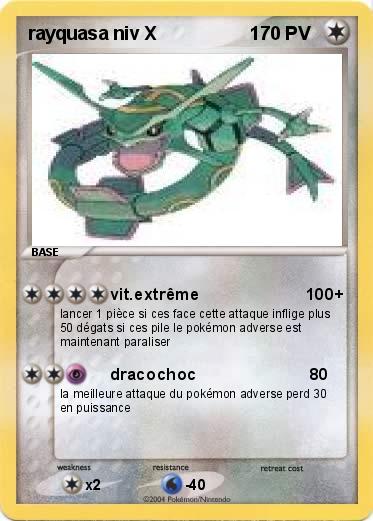 Pokemon rayquasa niv X                  1