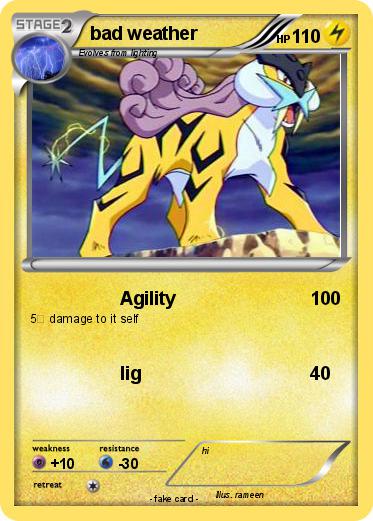 Pokemon bad weather