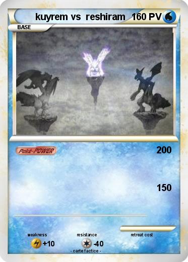 Pokemon kuyrem vs  reshiram