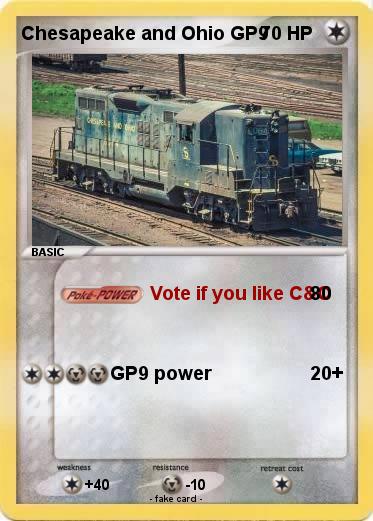 Pokemon Chesapeake and Ohio GP9