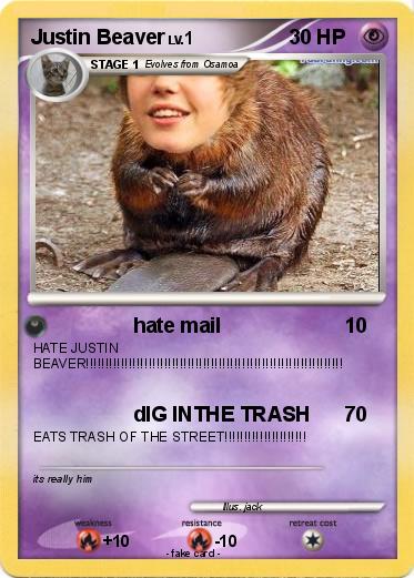 Pokemon Justin Beaver
