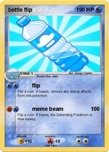 Pokemon bottle flip