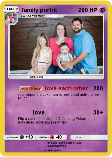 Pokemon family portrit