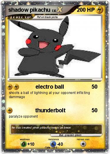 Pokemon shadow pikachu