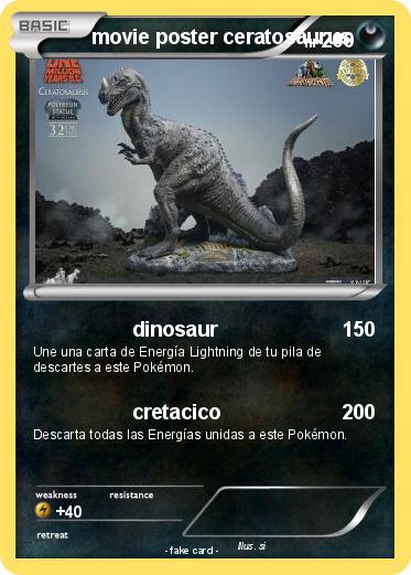 Pokemon movie poster ceratosaurus