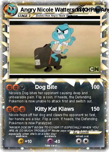 Pokemon Angry Nicole Watterson (On an Angry Dog)