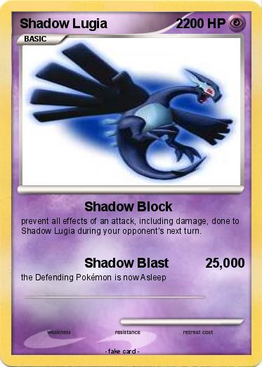Pokemon Shadow Lugia                   2