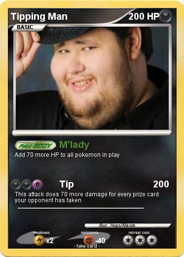Pokemon Tipping Man