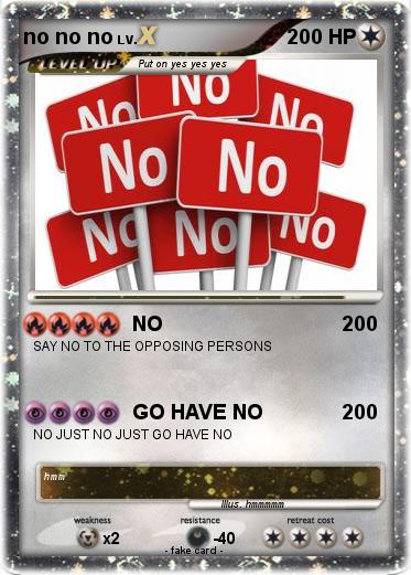 Pokemon no no no