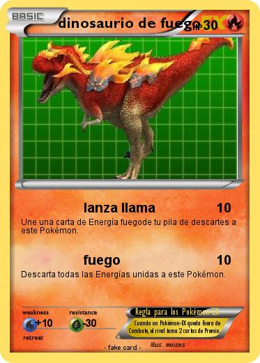 Pokemon dinosaurio de fuego