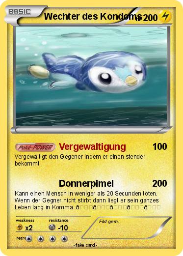 Pokemon Wechter des Kondoms