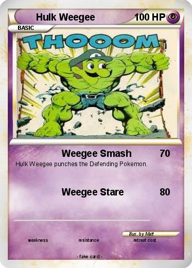 Pokemon Hulk Weegee