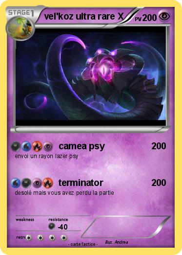 Pokemon vel'koz ultra rare X