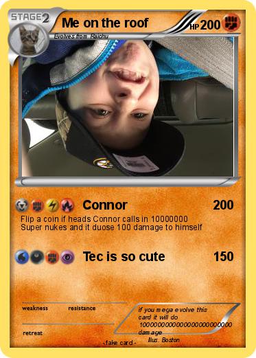 Pokemon Me on the roof