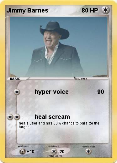 Pokemon Jimmy Barnes