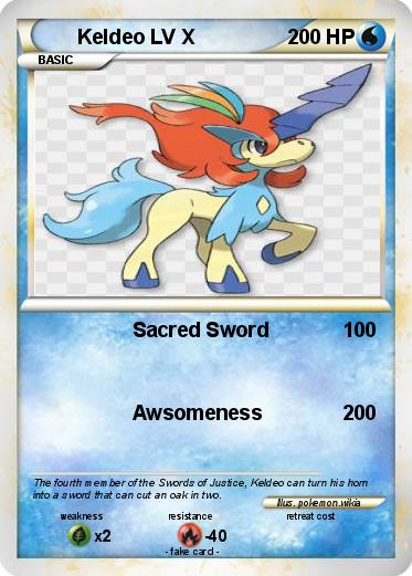 Pokemon Keldeo LV X