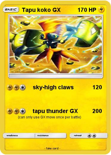 Pokemon Tapu koko GX